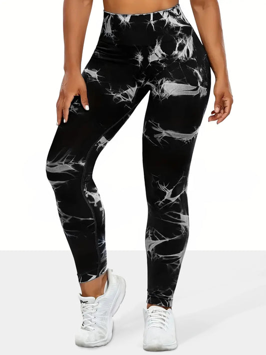 Cloud-Soft Seamless Tie-Dye Leggings
